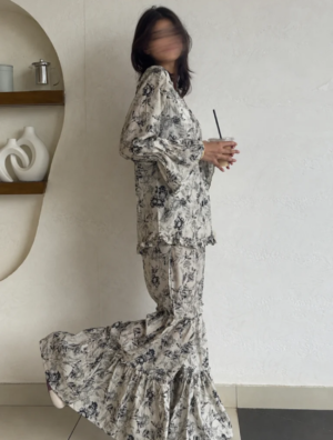 Floral shadow | Shirt & Trouser